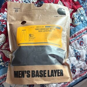 Carhartt Force Midweight Waffle Base Layer Pant - Gray